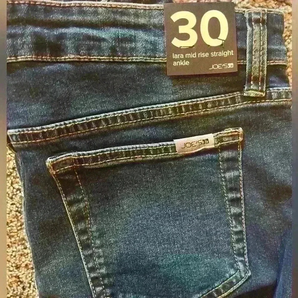 Joe’s Jeans Lara Mid Rise straight  Ankle Jeans size. 30 new nwt - Picture 5 of 7